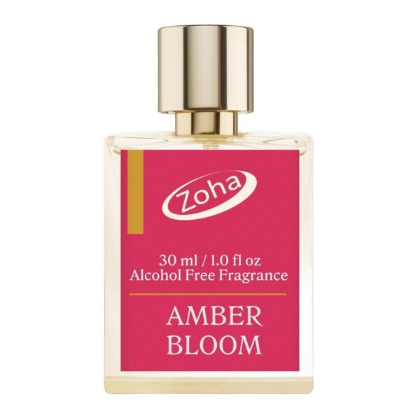 Zoha Amber Bloom Oil Perfume for Women & Men, Roll On Perfume Oil and Amber Perfume Spray, Alcohol Free Skin Moisturizing Clean Perfume Formulation - Image 2