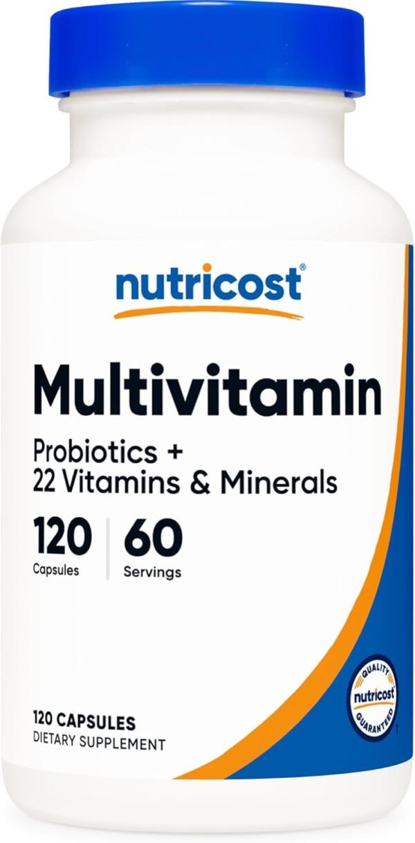 Nutricost Multivitamin with Probiotics 120 Vegetarian Capsules - Packed with Vitamins & Minerals - Image 2
