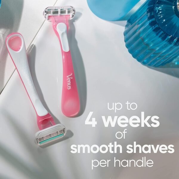 Gillette Venus Sensitive Disposable Razors for Women with Sensitive Skin, 6 Count, Delivers Close Shave with Comfort - Image 4