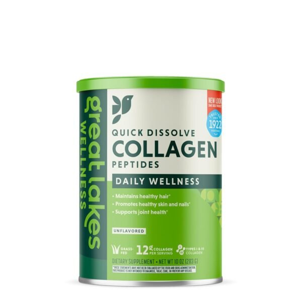 Great Lakes Wellness Collagen Peptides Powder for Skin, Hair, Nails, Joints & Digestion - Unflavored - Quick Dissolve Hydrolyzed, Non-GMO, Keto, Kosher - 10 oz - Image 7