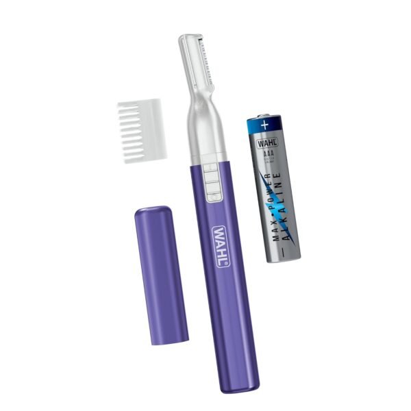 Wahl Clean & Confident Female Battery Pen Trimmer with Rinseable Blades for Eyebrows, Facial Hair, & Light Grooming- Hygienic Grooming & Easy Cleaning with Battery Included - Model 5640-100 - Image 2