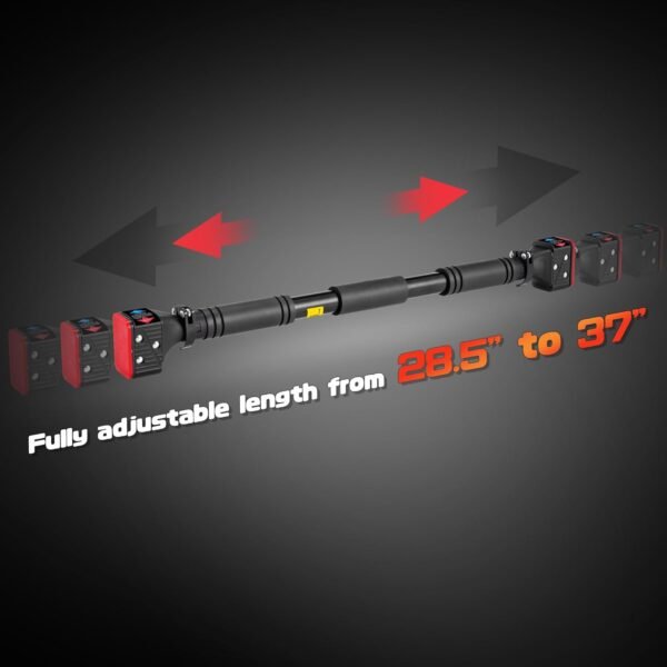 leikefitness Pull-Up Bar For Door Frame Chin Up Bar Upper Body Workout Adjustable Portable Training Pull-Up Bars Bars without Screw - Adjustable Width Locking Mechanism - Image 6
