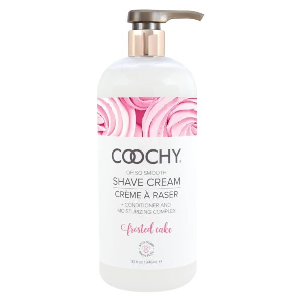 Coochy Intimate Shaving Cream | Shave Conditioner & Moisturizer for Face & Body | Ideal for Sensitive Skin Care | Frosted Cake, 32 oz - Image 2