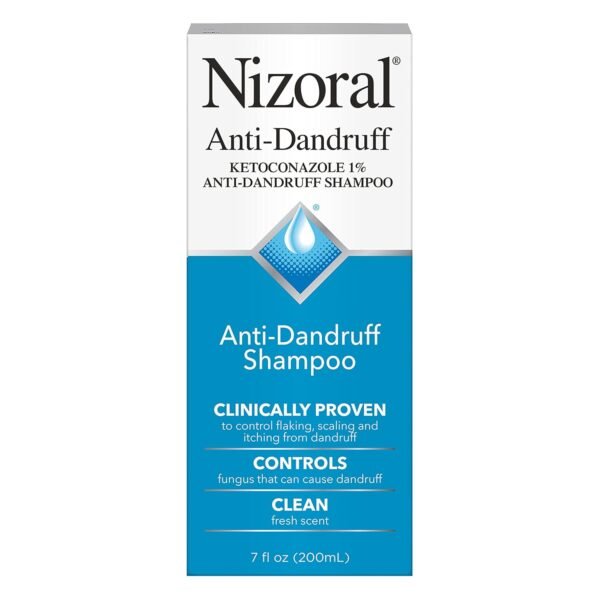 Nizoral Anti-Dandruff Shampoo with 1% Ketoconazole, Fresh Scent, 7 Fl Oz - Image 2