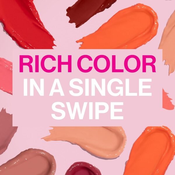 wet n wild Mega Last High-Shine Lipstick Lip Color, Infused with Seed Oils For a Nourishing High-Shine, Buildable & Blendable Creamy Color, Cruelty-Free & Vegan - Rosé And Slay - Image 5