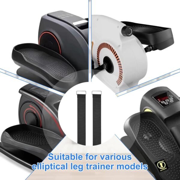 Elliptical Machine Pedal Straps, Universal Adjustable Leg Exerciser Pedal Straps for Rowing Machine Leg Training Peddler Seniors Fitness Sports Accessories Home Office Supplies - Image 6