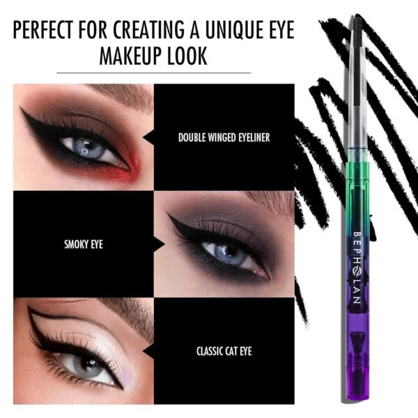 BEPHOLAN Black Eyeliner Pencils,Waterproof Gel Eyeliner Pencil Black Waterline Eye Liner Pen for Women Waterproof Smudge Proof Long-lasting (BLACK) - Image 5