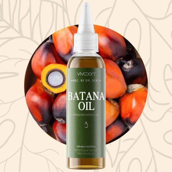 Batana Oil for Hair Growth, 100% Pure & Natural Raw Batana Oil, Dr. Sebi Organic Oil from Honduras, Care for Hair Thickness & Scalp & Skin, 4.23 fl oz, 1 Bottle with 2 Caps - Image 9