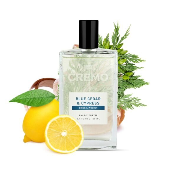 Cremo Cologne for Men - Blue Cedar & Cypress Mens Cologne Spray- A Woodsy Scent with Notes of Lemon Leaf, Cypress and Cedar, Fragrances For Men, 3.4 Fl Oz - Image 6