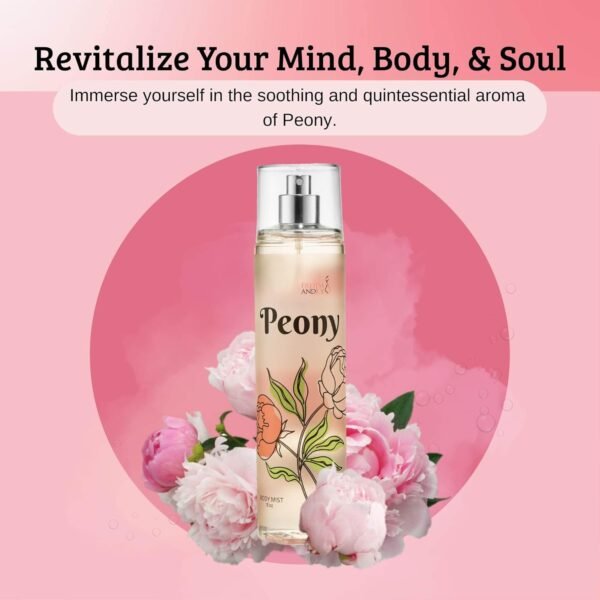 Peony Elegance Fine Fragrance Body Mist Spray: A Scented Peony Floral Sophistication, 8 oz Spray Bottle, Ideal for Gifting Stocking Stuffer - Image 6