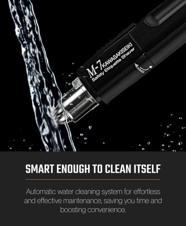 M-7 Nose Hair Trimmer – Multifunctional Nose, Ears and Eyebrows Hair Trimmer for Men with Nickel Sterilized Coating and Self-Cleaning Water Resistant Design – Travel Pouch Included - Image 7