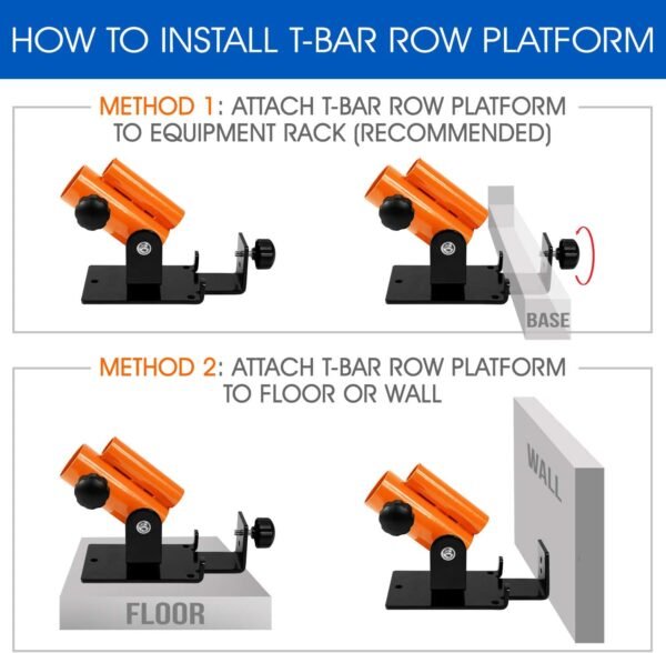 Yes4All T Bar Row Platform, Landmine Attachment for Barbell fits 1” Standard Bar & 2” Olympic Bar, Landmine Handle T Row - Image 5