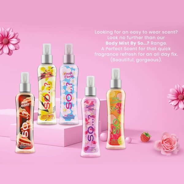 So...? Vanilla Milkshake Body Mist - Vanilla Perfume with Peach, Plum, Rose Notes - Ideal Gifts for Women - Long-Lasting Perfume for Women - 3.5 oz - Image 5