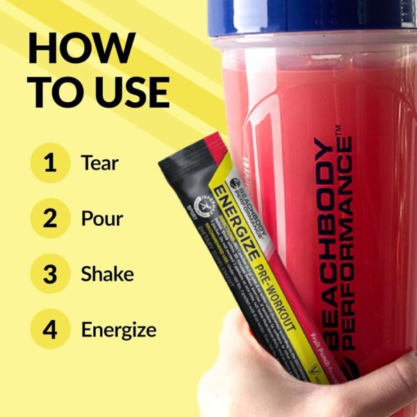 BODi Energize Pre Workout Powder - Beta-Alanine, Quercetin & Low-Dose Caffeine Formula for Enhanced Energy & Focus, Increase Energy & Endurance Supplement, Strawberry Lemonade Flavored, 20 Sticks - Image 5