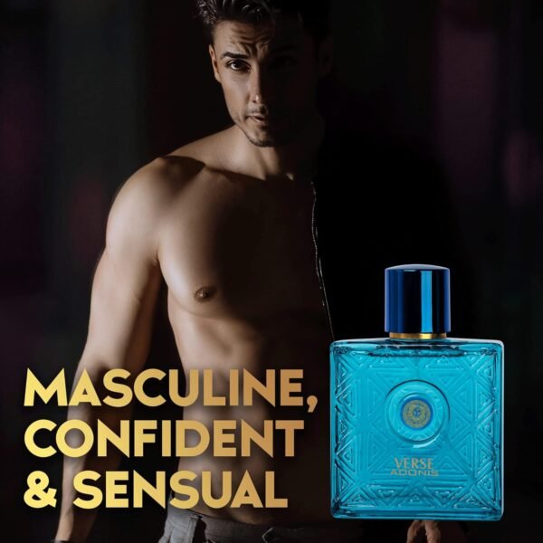 NovoGlow Verse Adonis Eau De Parfum for Men 3.4 Fl. Oz. 100ml Men's Perfume Refreshing Combination of Woody Floral & Fruity Scents - Masculine Scent Lasts All Day A Gift for Any Occasion - Image 8