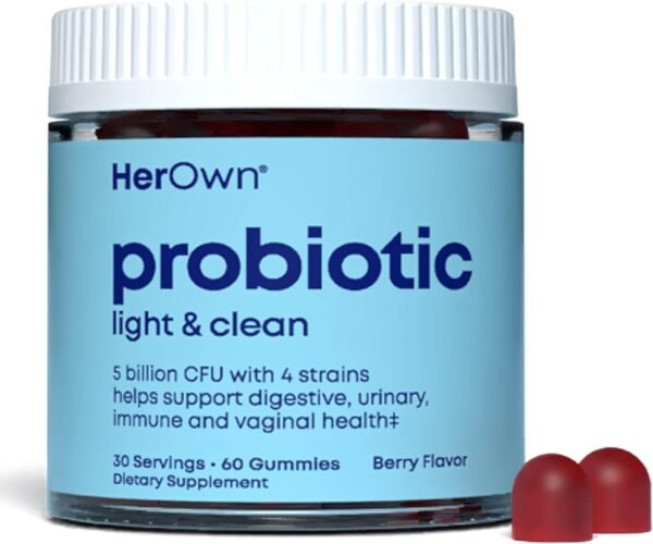 her own Probiotic & Prebiotic Gummy, Supports Digestive Health, Promotes Healthy Gut, Supports Immune Health, 5 Billion CFUs, Gluten and Soy Free, Vegan, 60 Gummies, 30 Servings (Pack of 1) - Image 2