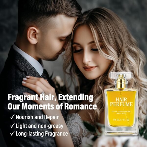 Hair Perfume, Hair Essential Oil Perfume for Women, Pheromone Fragrance for Dry Damaged Hair, Hair Mist with Anti Frizz Nourishing, Premium and Long-lasting Scent - Image 3