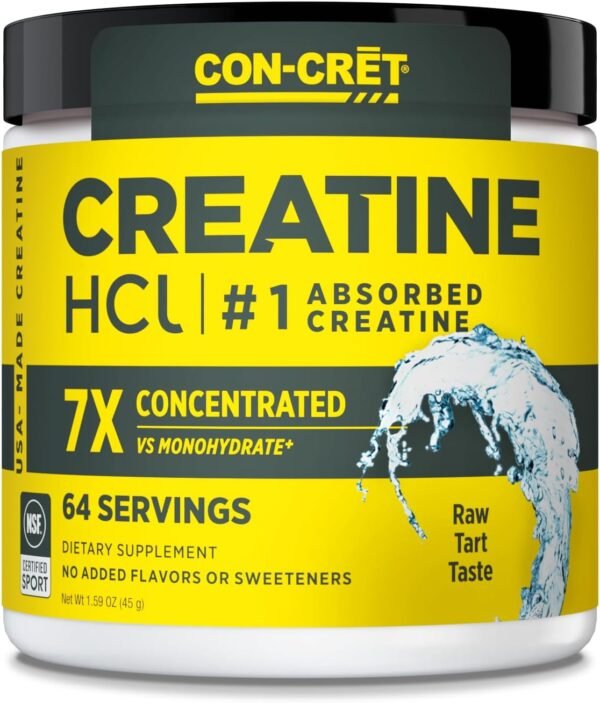 Creatine HCl Powder | Muscle, Cognitive, Cellular Energy Support | No Bloating or Cramps | USA Made & NSF Certified | Unflavored (64 Serving) - Image 2