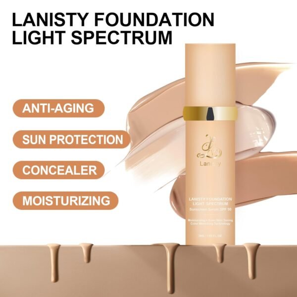Color Changing Foundation 4in 1-Light Spectrum for FlawlessMoisturizing Makeup Foundation,Long-lasting, Matte, Waterproof,Lightweight - Image 4