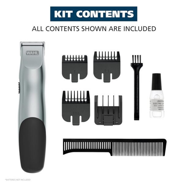 Wahl Groomsman Battery Operated Facial Hair Trimmer for Beard & Mustache Trimming Including Light Detailing and Body Grooming – Model 9906-717V - Image 8