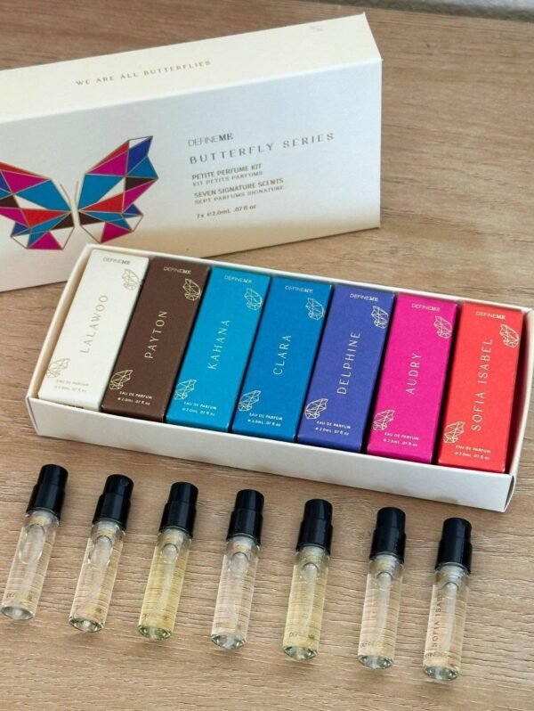Mini Perfume Gift Set, Pack of 7 Scents, Natural Fragrance Mists for Women, Petite Discovery Kit Sampler - Image 4
