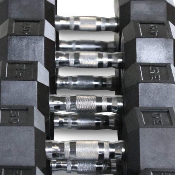 WF Athletic Supply 200Lb Dumbbell Set, 10-30Lb Dumbbell Set with Two-Tier Storage Rack for Muscle Toning, Strength Building & Weight Loss - Multiple Choices Available - Image 6