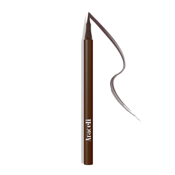 Aracelli Beauty Water Resistant Long-Lasting Eyeliner Pen - Precision Liquid Eye Liner with Smudge-Proof Formula - Easy Glide & Quick Dry - Perfect for Cat Eye & Winged Looks - Brown - Image 2