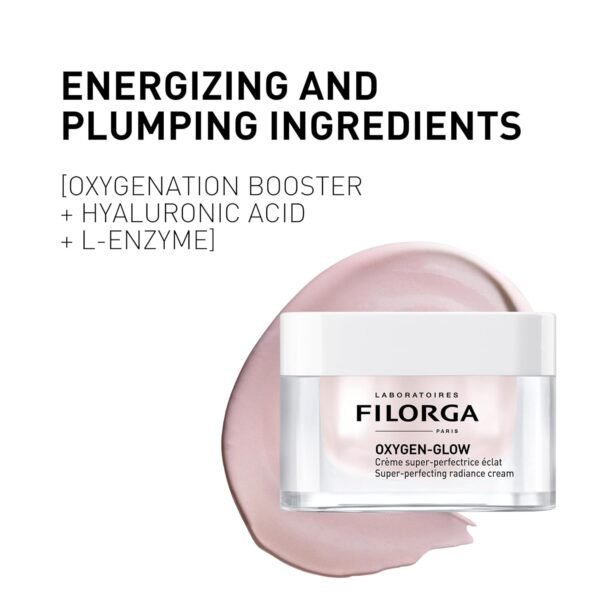 Filorga Oxygen-Glow Super-Perfecting Radiance Daily Skin Cream, Hydrating Treatment with a Moisturizing Boost of Hyaluronic Acid and Detoxifying Enzymes for a Flawless, Wrinkle No Face, 1.69 fl. oz. - Image 6