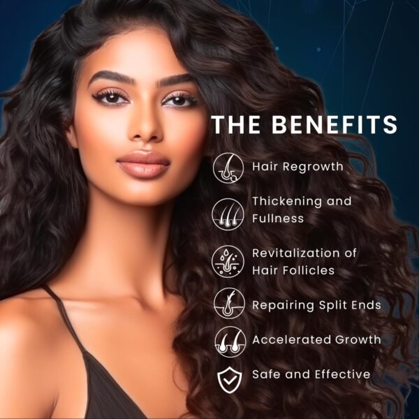 5% Minoxidil Hair Growth for Men and Women: Biotin Hair Growth Serum for Hair Loss, Thinning, and Faster Regrowth Treatment - 60ML - Image 4