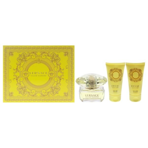 Versace Yellow Diamond 3 Piece Gift Set for Women, packaging may vary - Image 2