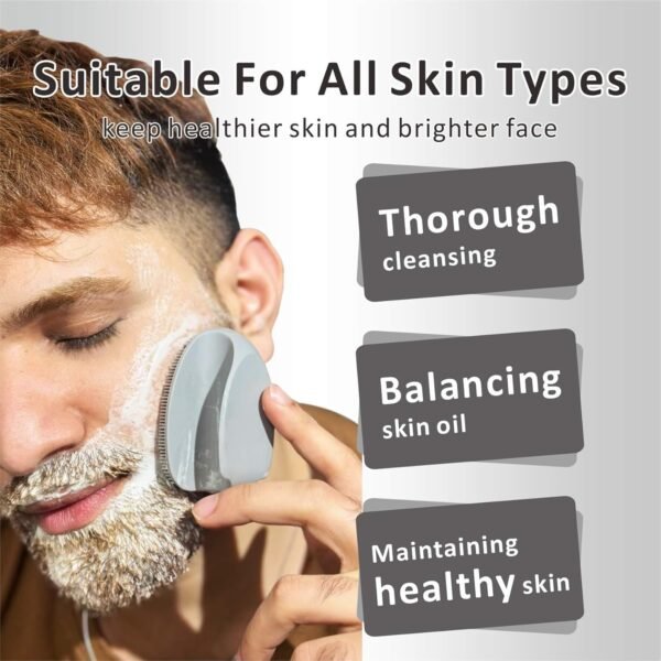 Silicone Face Scrubber,2 Pack Face Scrubber for Women Men, Manual Face Exfoliator Brushes Scrubber,Facial Cleansing Brush for Exfoliating Blackhead Removing Acne Pore Cleansing Massaging - Image 5