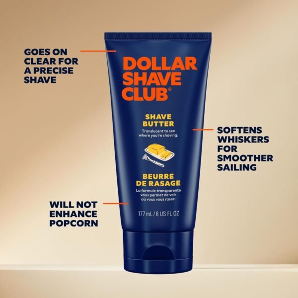 Dollar Shave Club | Shave Butter 2-Pack | For Sensitive Skin, A Translucent Shaving Cream & Gel Alternative, Designed For A Gentle Glide, Helps To Fight Razor Bumps and Ingrown Hairs, Blue - Image 3