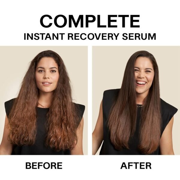 JVN Complete Instant Recovery Serum, Leave-In Anti Frizz Hair Serum, Repairs Hair and Protects Against Heat Damage, Smoothing Serum for All Hair Types, 3.4 Fluid Ounces - Image 3