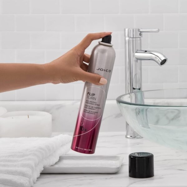 Joico Flip Turn Volumizing Finishing Spray | For Most Hair Types | Humidity Protection | Hold Level 10+ | Protect Against Pollution & Harmful UV | Paraben & Sulfate Free | 72 Hour Hold - Image 5