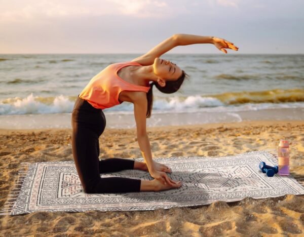 Cifupy Handmade Organic Yoga Mat made with Organic Cotton Yoga Mat - Non Slip Hand-Woven Foldable Yoga Rug Provides Excellent Comfort, Traction & Support for Indoor & Outdoor Use - 24 x 72 Inches - Image 8