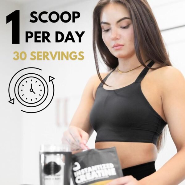 Instantized Creatine Monohydrate Gains in Bulk, Worlds First 100% Soluble Creatine for Strength, Performance, and Muscle Building (30 Servings) - Image 4
