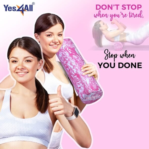 Yes4All EVA Medium Density Foam Roller for Back - Round Back Roller for Exercise, Yoga & Pilates 12/18/24/36 inch - Image 6