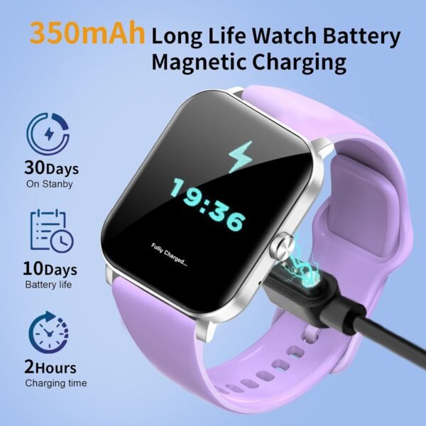Smart Watch, 1.85"HD Smartwatches for Men Women, (Answer/Make Calls), IP68 Waterproof Fitness Watch, Heart Rate/Sleep Monitor, SpO2, Fitness Tracker with 120+ Sport Modes, Smartwatch for Android iOS - Image 7