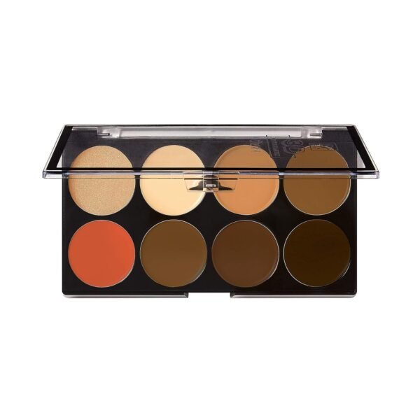 Ruby Kisses Flawless Finish with 3D Contour Cream Makeup Palette – Lightweight, Multi-Palette, Contouring Foundation, Creamy, Sculpt &Highlighting, Define Cheekbones (Dark Medium) - Image 3