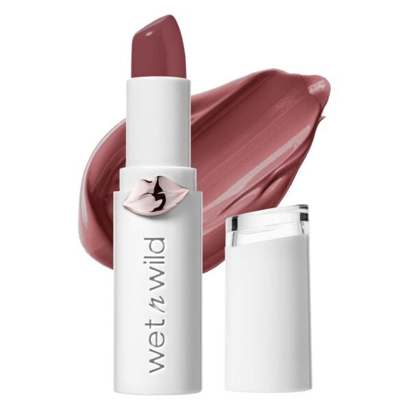 wet n wild Mega Last High-Shine Lipstick Lip Color, Infused with Seed Oils For a Nourishing High-Shine, Buildable & Blendable Creamy Color, Cruelty-Free & Vegan - Rosé And Slay - Image 2