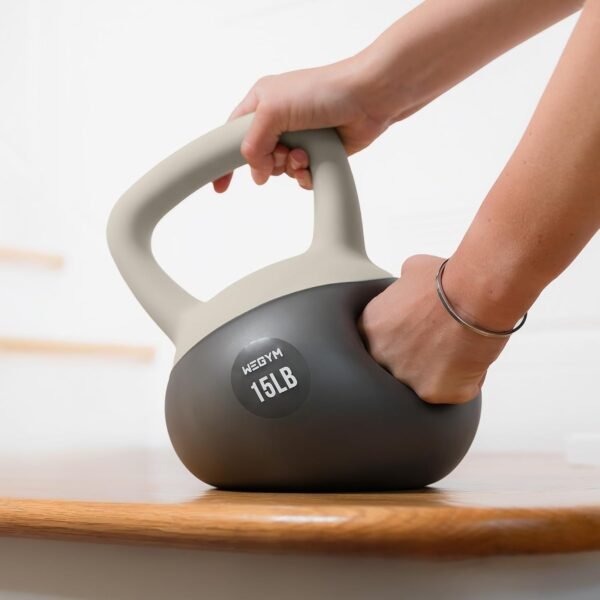 Soft Kettlebells with Cushioned Impact-Resistant Base and Anti-Slip, Wide-Grip Handle for Home Workouts, Weightlifting, and Personal Training - Image 3