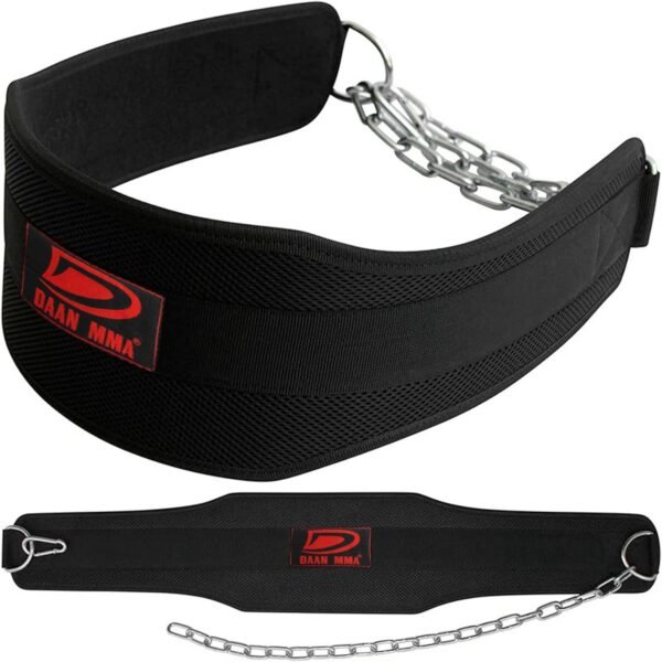 Dip Belt - Strength Nylon Dip Belt - Ideal Weighted Belt for Pull ups and Chin Ups Belt - Neoprene Padded Weighted - Dips Squats and Weightlifting for Men and Women - Image 9