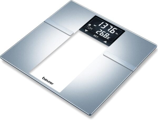 Beurer BF70 Body Fat Scale, Weight, Water & More, Smart Digital Scale for Full Body Analysis, BMI & Calorie Display, App Sync via Bluetooth, User Recognition, 8 Memory Spaces, Grey - Image 2