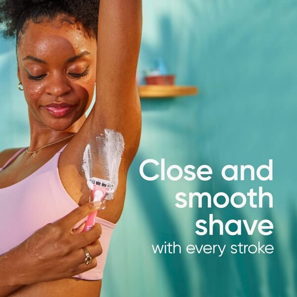 Gillette Venus Sensitive Disposable Razors for Women with Sensitive Skin, 6 Count, Delivers Close Shave with Comfort - Image 5