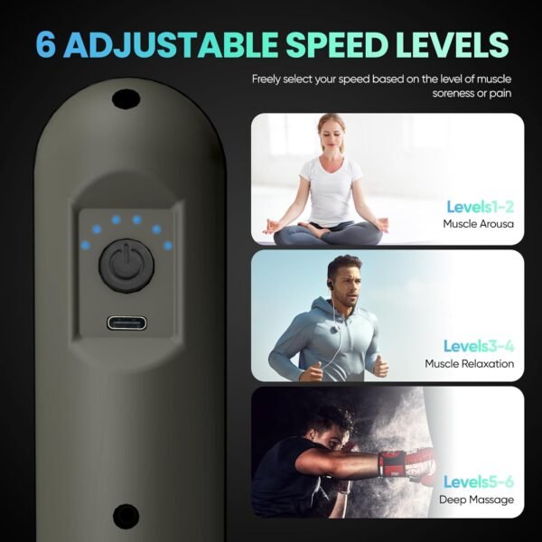 Mini Massage Gun, Muscle Massager Gun, Deep Tissue Massage Gun Portable, Percussion Massage Gun, Pistola De Masajes Musculares for Office Gifts Women Men, Home, Athletes - Image 5