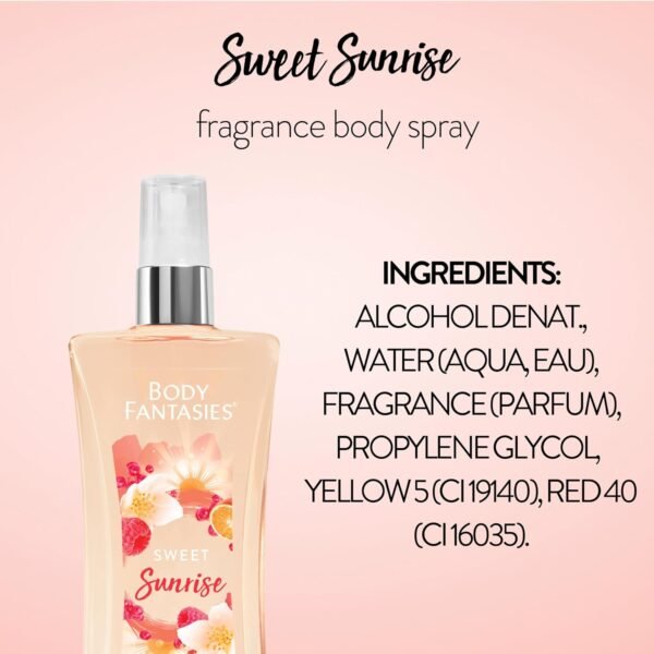 Body Fantasies Signature Fragrance Body Spray, Sweet Sunrise Fantasy, 8 Fluid Ounce - Image 9