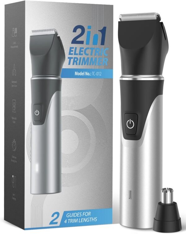 Manscape Body Hair Trimmer for Men-Electric Groin Groomer with Body Clippers, Nose Hair Clippers, USB C Charging, Travel Lock, Waterproof, Cut Leg, Chest, Armpit Hair, Gifts for Him - Image 2