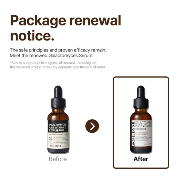 SOME BY MI Galactomyces Pure Vitamin C Glow Serum - 1.01Oz, 30ml - Korean Vitamin C Face Serum for Glow Glass Skin - Dark Spot Correcting Serum with Skin Texture and Elasticity Care - Korean Skin Care - Image 3