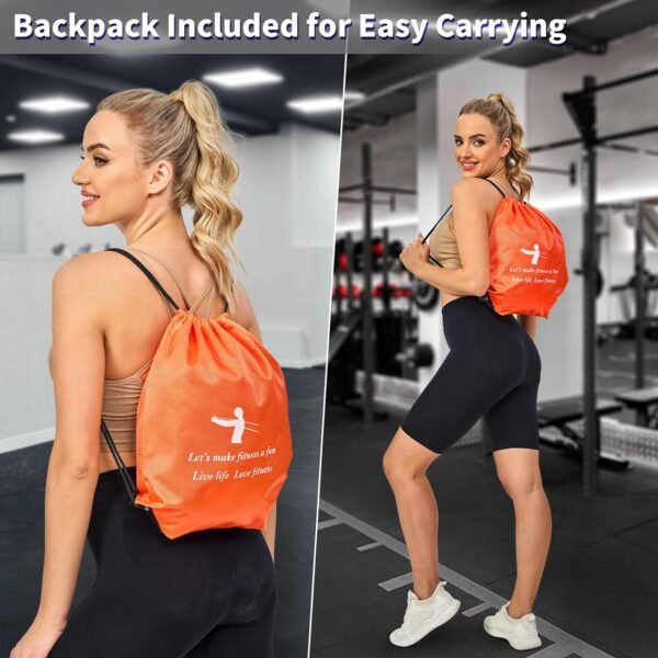 Pull Up Assistance Bands Set 5 LBS - 230 LBS, Long Resistance Bands for Pull Ups Working Out, Gym Workout Bands for Men Exercise Muscle Training and Shape Body - Carry Bag Included - Image 7