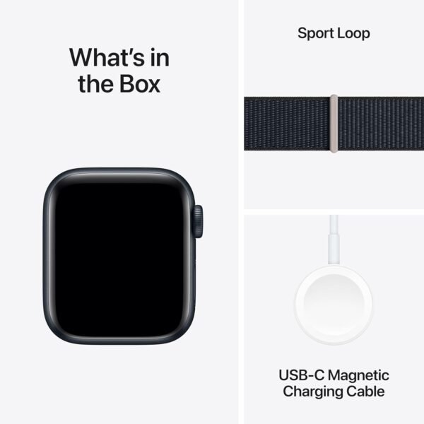 Apple Watch SE (2nd Gen) [GPS 40mm] Smartwatch with Midnight Aluminum Case with Midnight Sport Loop. Fitness & Sleep Tracker, Crash Detection, Heart Rate Monitor, Carbon Neutral - Image 7